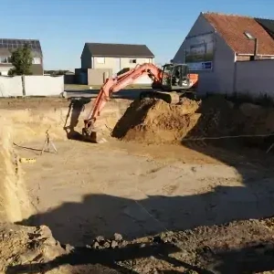 Plaatsen septische put en regenwaterputten